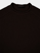 Stone Island Dark Brown Virgin Wool Crewneck Sweater