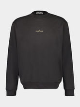 Stone Island Lead Grey Printed Cotton Sweatshirt