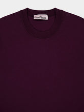 Stone Island Crewneck Sweatshirt in Amaranth Organic Cotton Fleece