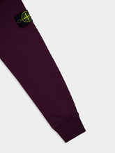 Stone Island Crewneck Sweatshirt in Amaranth Organic Cotton Fleece