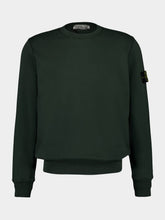 Stone Island Juniper Green Organic Cotton Sweatshirt