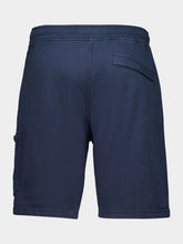 Stone Island Navy Organic Cotton Fleece Bermuda Shorts