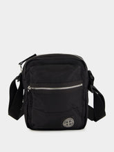 Stone Island Black Coated Nylon Metal ECONYL® Pouch Bag