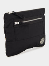 Stone Island Black Coated Nylon Metal ECONYL® Pouch