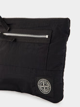 Stone Island Black Coated Nylon Metal ECONYL® Pouch