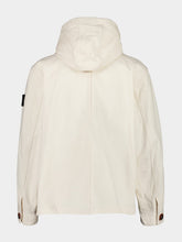 Stone Island Ivory Natural Cotton Gabardine Anorak