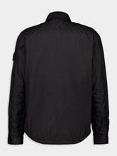 Stone Island Long-Sleeve Button-Down Collar Jacket in Black