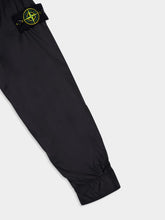 Stone Island Long-Sleeve Button-Down Collar Jacket in Black