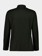 Boglioli Dark Green Wool Mandarin Collar Jacket