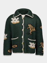 Baziszt Green Alpaca Bayou Cardigan