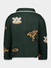 Baziszt Green Alpaca Bayou Cardigan