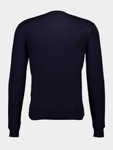 Tom Ford Ink Blue Fine Gauge Pure Wool Crew Neck Sweater