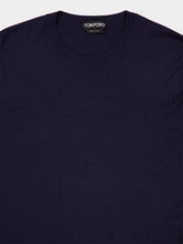 Tom Ford Ink Blue Fine Gauge Pure Wool Crew Neck Sweater