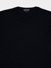 Tom Ford Black Fine Gauge Wool Crew Neck Sweater