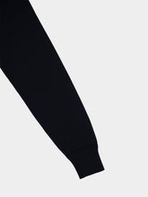 Tom Ford Black Fine Gauge Wool Crew Neck Sweater