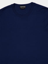 Tom Ford Midnight Blue Fine Wool Crew Jumper