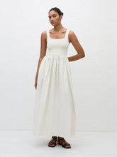 Matteau Ecru Knit and Cotton Dress