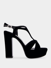 Jimmy Choo Kesia 120 Black Velvet Sandals