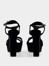 Jimmy Choo Kesia 120 Black Velvet Sandals