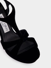 Jimmy Choo Kesia 120 Black Velvet Sandals