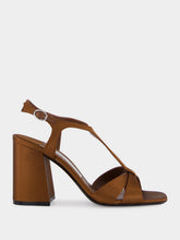 Jimmy Choo Kesia 45 Bronze Satin Sandals