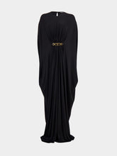 Tom Ford Black Satin Stretch Jersey Kaftan