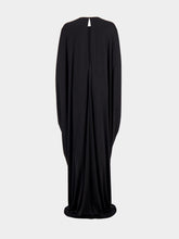 Tom Ford Black Satin Stretch Jersey Kaftan