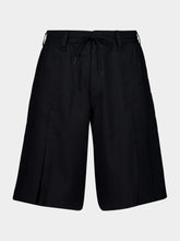 Y-3 Black Sport Uniform Pleated Shorts