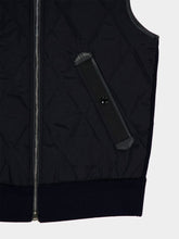 Tom Ford Ink Blue Diamond Quilted Nylon Zipped Gilet