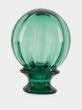 Gordiola Green Hand-Blown Knob Sculpture