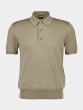 Tom Ford Taupe Short-Sleeve Cotton Polo Shirt