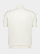 Tom Ford White Fine Merino Wool Knit Polo