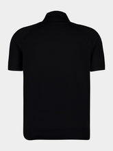 Tom Ford Black Merino Wool Fine Gauge Polo