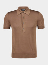Tom Ford Brown Knitted Polo Shirt