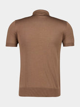 Tom Ford Brown Knitted Polo Shirt