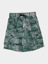 Y-3 Green AOP Nylon Cargo Shorts