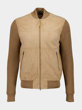 Tom Ford Camel Bomber Merino Suede