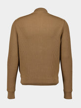 Tom Ford Camel Bomber Merino Suede