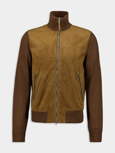 Tom Ford Tobacco Brown Suede Zip-Up Jacket