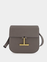 Tom Ford Graphite Leather Tara Mini Crossbody Bag