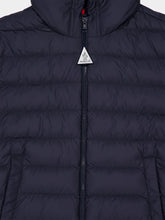 Moncler Navy Blue Vermeille Hooded Short Down Jacket