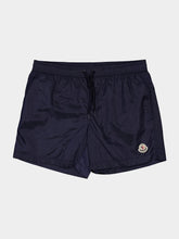 Moncler Navy Blue Nylon Swim Shorts