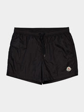 Moncler Black Nylon Swim Shorts