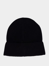 Moncler Black Logo Cotton Beanie