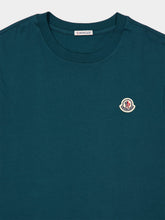 Moncler Logotipo de algodão T-Shirt Trio em branco, preto e verde