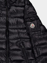 Moncler Black Glesse Hooded Short Down Jacket