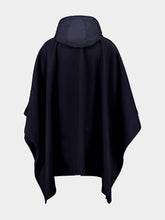 Moncler Dark Blue Wool Cape