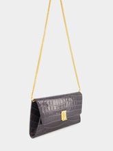 Tom Ford Dark Brown Crocodile Leather Nobile Clutch