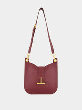 Tom Ford Tara Small Shoulder Bag in Red Plum