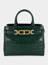 Tom Ford Emerald Green Crocodile Leather Top Handle Bag